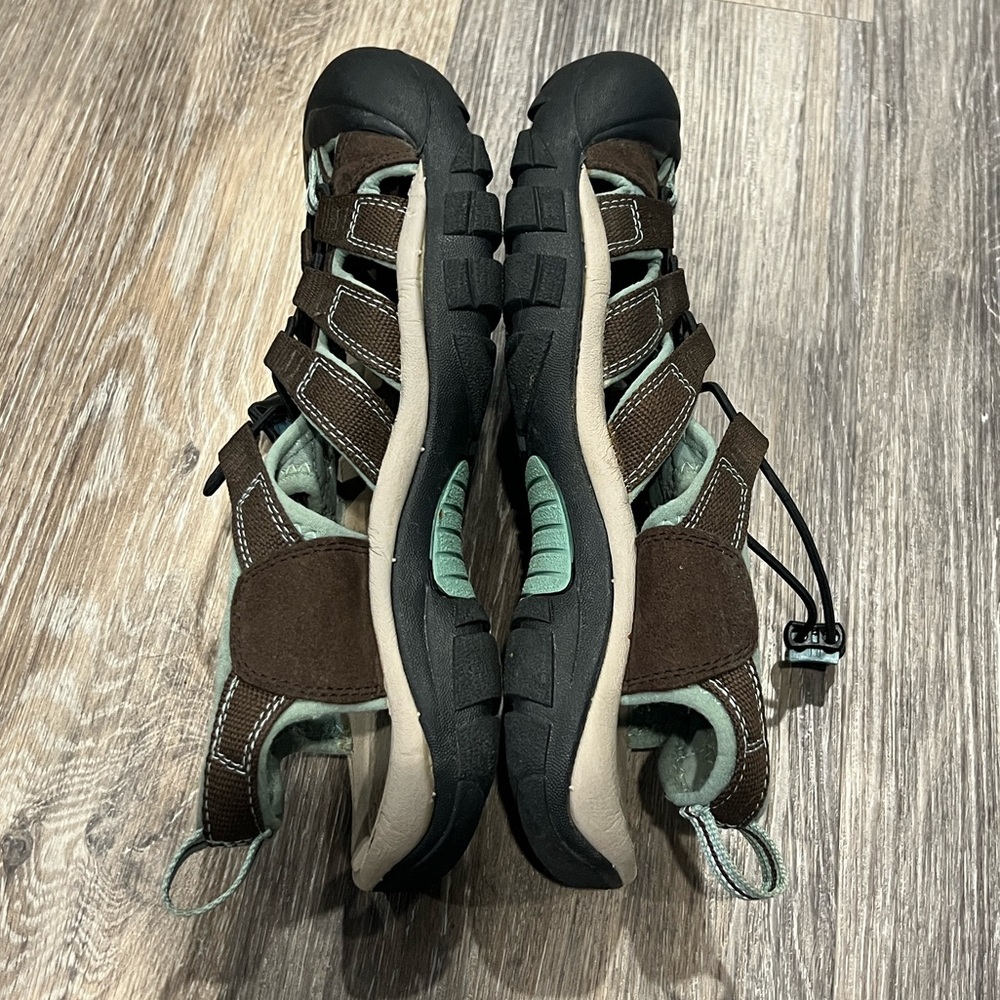 Keen women’s Newport h20 brown teal slip on sandals size 8 - Picture 6 of 9